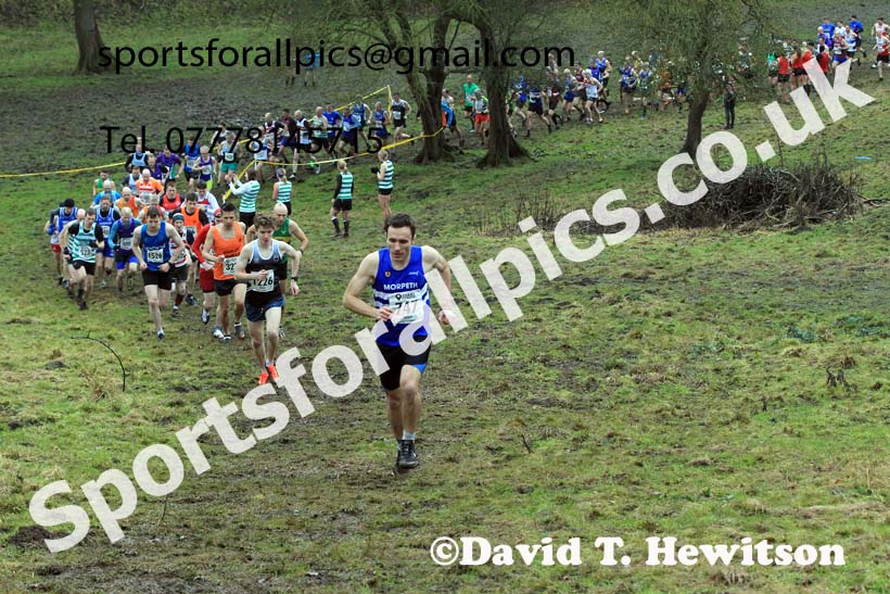 Senior mens 2022 North Eastern Harrier League, Thornley Farm, Peterlee, County Durham. Photo: David T. Hewitson/Sports for All Pics